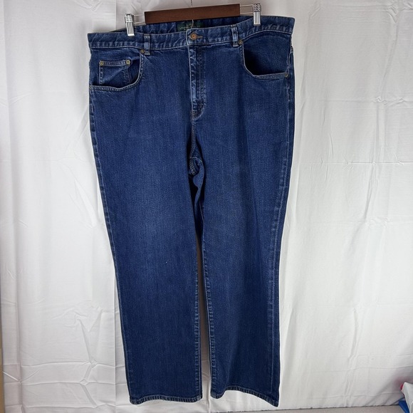 LRL Lauren Jeans Co Ralph Lauren Jeans Womens 20W Straight Leg Stretch Denim - Picture 1 of 13